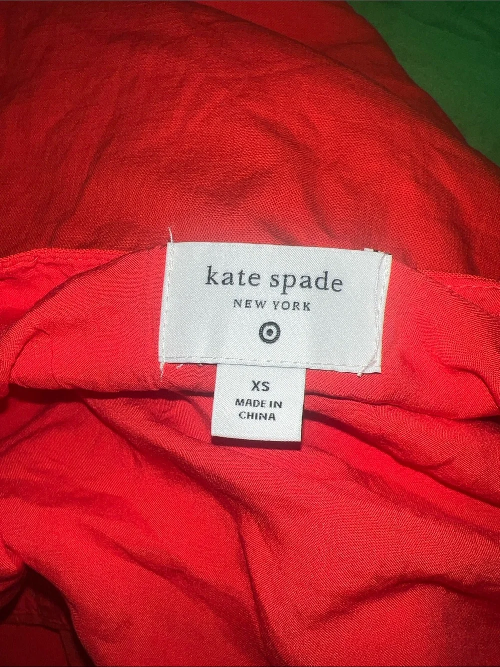 kate spade New York x Target Bright Red Scalloped Dress size XS